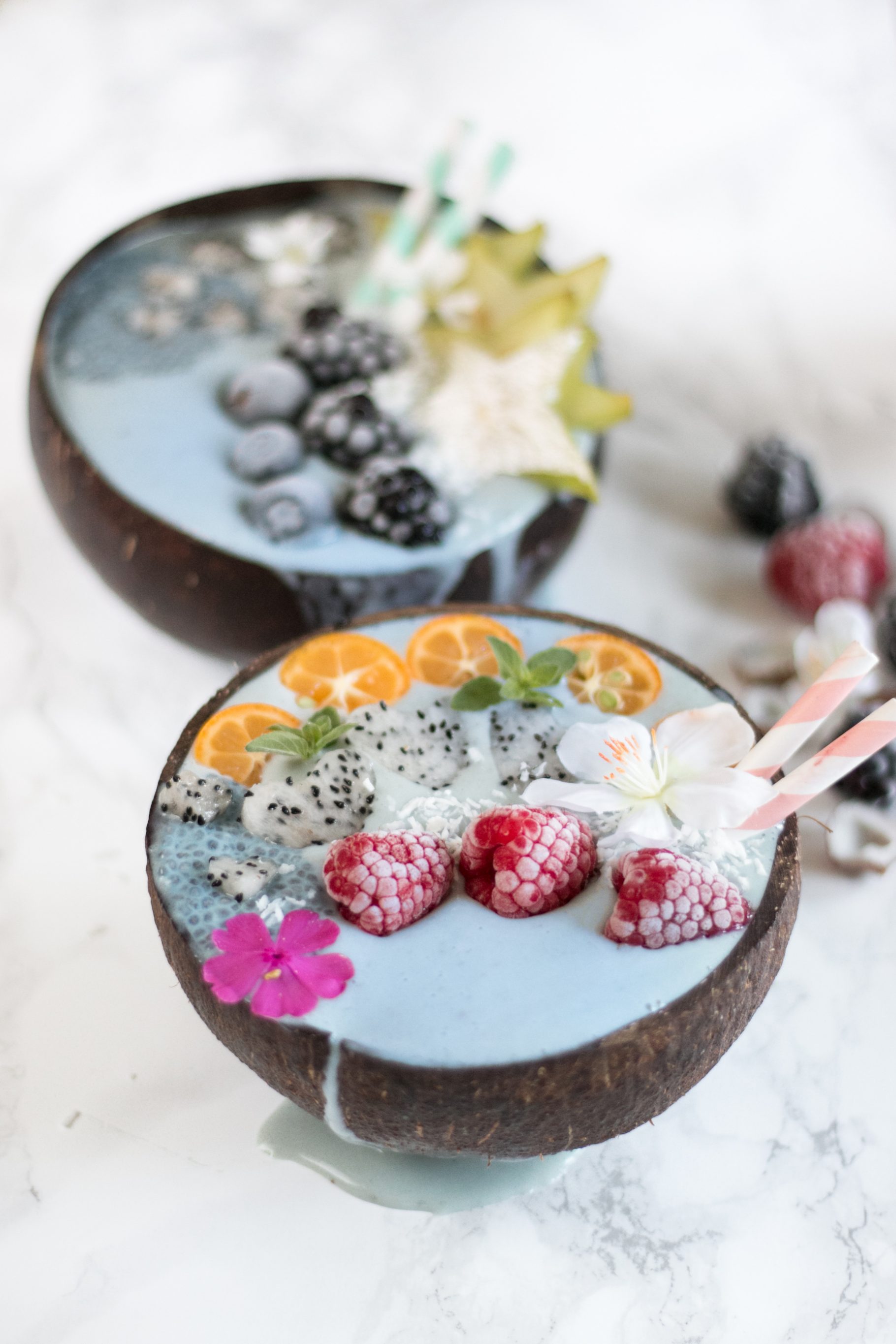 blaue Smoothie Bowl | Vegan